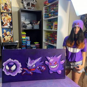 Cuadro Gastly , Haunter y Gengar.