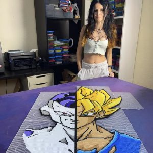Patrón Goku Y Freezer Hama