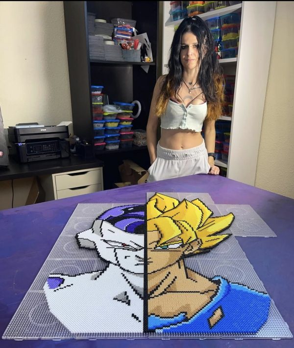 Patrón Goku Y Freezer Hama