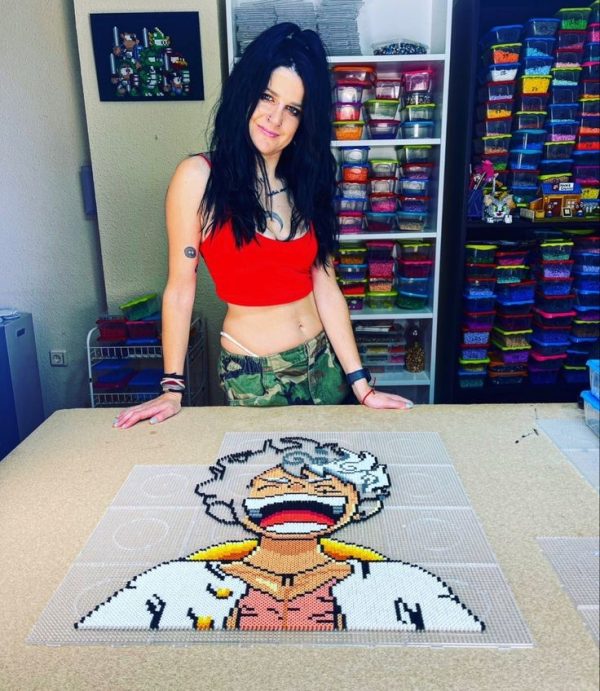 Patrón Luffy Gear 5 Hama